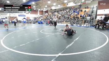 126 lbs Cons. Round 6 - Manuel Gutierrez, Selma vs Kayden Vasquez, South Hills Hs