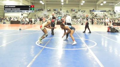 138 lbs Round Of 64 - Zoe Sonnier, TX vs Winner Tshibombi, CT