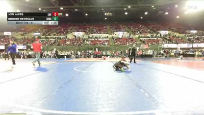 81 lbs Semifinal - Joel Alves, Lockwood Wrestling Club vs Broden Reynolds, Snake River Wrestling Club