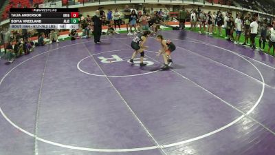 67.7-76.2 lbs Quarters - Sofia Vreeland, Alaska vs Talia Anderson, Oregon