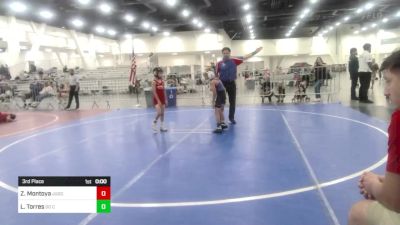 54 lbs 3rd Place - Zane Montoya, Juggernaut WC vs Luke Torres, So Cal Hammers