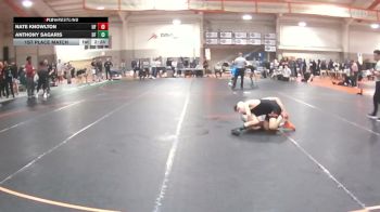 133 lbs 1st Place Match - Anthony Sagaris, Lake Erie College vs Nate Knowlton, Findlay