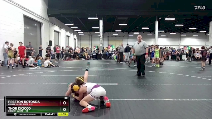 88 lbs Round 3 (8 Team) - Preston Rotonda, Finger Lakes Elite vs Thor ...