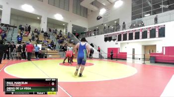 215 lbs Quarterfinal - Paul Marcelin, El Cajon Valley vs Diego De La Vega, Eastlake