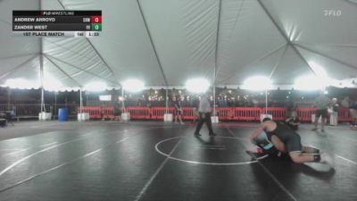 285 lbs 1st Place Match - Andrew Arroyo, Clovis High Wrestling vs Zander West, Victor Valley