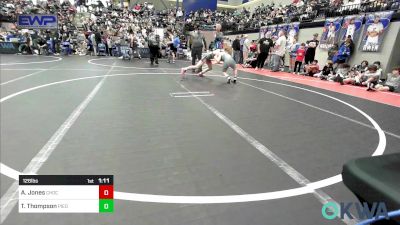 126 lbs Round Of 16 - Ashton Jones, Choctaw Ironman Youth Wrestling vs Tyce Thompson, Piedmont