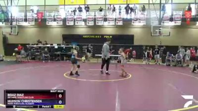 71 lbs Round 2 - Boaz Diaz, Big Game Wrestling Club vs Hudson Christensen, Moen Wrestling Academy