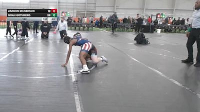 100 lbs Finals (8 Team) - Zandon Dickerson, Valor Wrestling vs Noah Gothberg, Mitten Mayhem