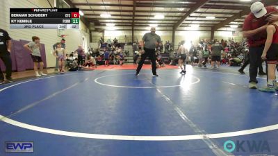 80 lbs 3rd Place - Connor Freeman, Tonkawa Takedown Club vs Henry Hibdon, Barnsdall Youth Wrestling