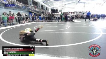 46 lbs Quarterfinal - Hudson Abercrombie, SlyFox Wrestling Academy vs Cooper Petry, Bobcat