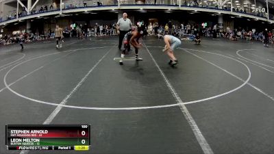 100 lbs Round 3 (6 Team) - Stephen Arnold, Mat Assassins Red vs Leon Melton, Buxton Squeeze