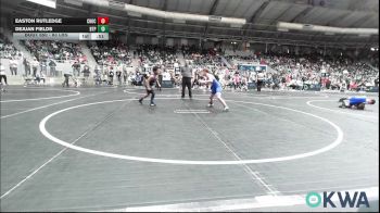 83 lbs Consi Of 8 #1 - Easton Rutledge, Choctaw Ironman Youth Wrestling vs Dejuan Fields, Tulsa Blue T Panthers