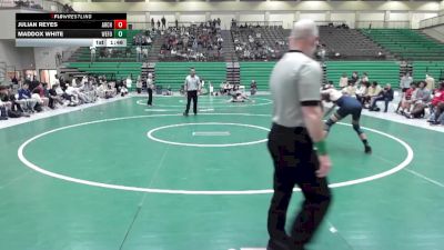 132 lbs 4th Wrestleback (16 Team) - Maddox White, West Forsyth vs Julian Reyes, Archer