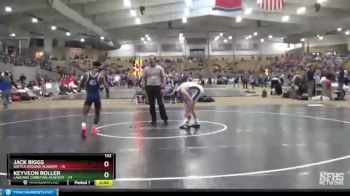 132 lbs Semis (4 Team) - Jack Biggs, Battle Ground Academy vs Keyveon Roller, Lakeway Christian Academy