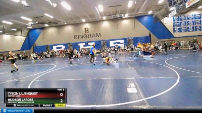 69 lbs Cons. Semi - Tyson Liljenquist, Top Of Utah vs Hudson LaRose, Fremont Wrestling Club