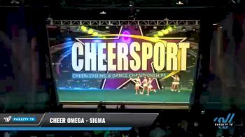 Cheer Omega - Sigma [2021 L4.2 Senior - Small Day 1] 2021 CHEERSPORT National Cheerleading Championship