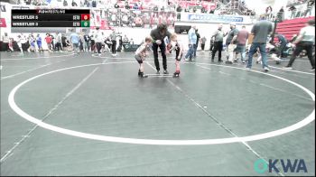 43 lbs Round Of 32 - Lincoln Fraley, Murray County Takedown Club vs Holsten Bridges, NGC