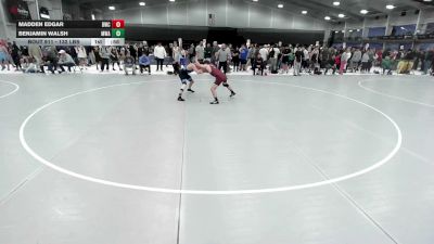 132 lbs Cons. Sub-quarters - Benjamin Walsh, Moen Wrestling Academy vs Madden Edgar, Blackwell Wrestling Club