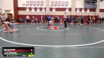 105-112 lbs Quarterfinal - Nolan Baker, Franklin WC vs Lylee Kraemer, Terre Haute Northside WC