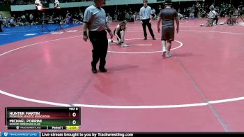 120 lbs Quarterfinal - Hunter Martin, Poquoson Athletic Association vs Michael Porrini, Hickory Wrestling Club