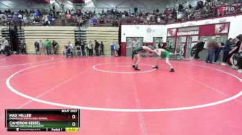 113 lbs Champ. Round 1 - Cameron Kissel, Trojan Wrestling Academy vs Max Miller, Evansville North High School