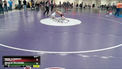 80 lbs Semis (4 Team) - Branlin Hollnagel, LSH vs Merik Altermatt, Springfield