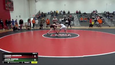 113 lbs Cons. Round 1 - Justin Knipfer, Columbus/WMU vs Tanner Anderson, Mediapolis