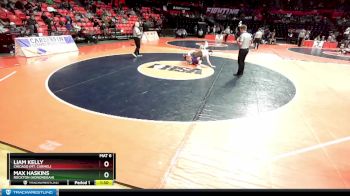 3A 150 lbs Cons. Round 1 - Liam Kelly, Chicago (Mt. Carmel) vs Max Haskins, Rockton (Hononegah)