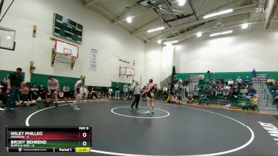 165 lbs Wiley Philleo, Shoshoni vs Brody Behrend, Buffalo High