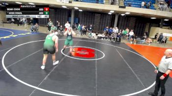 285 lbs 1st Place Match - Josh Stahl, Unattached vs Sean Cook, Niles Notre Dame