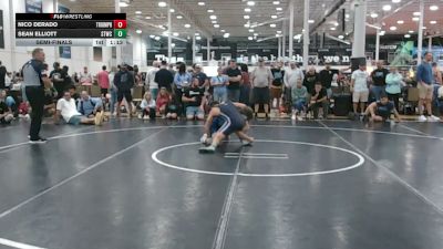 134 lbs Semifinal - Nico DeRado, Triumph Blue - HSC vs Sean Elliott, Shore Thing Sand - HSC