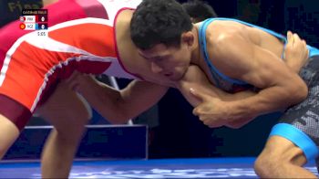 57 kg Finals 1-2 - Chongsong Han, North Korea vs Bekzat Almaz Uulu, Kyrgyzstan