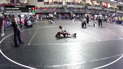 56 lbs Champ. Round 1 - Coyle Ascherl, Scottsbluff Wrestling Club vs Mason Isaacson, 2TG