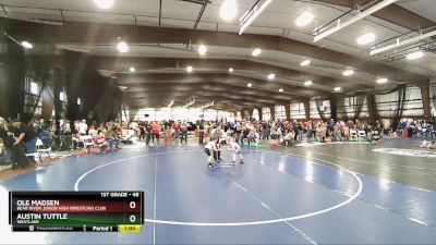 48 lbs Cons. Round 3 - Austin Tuttle, Westlake vs Ole Madsen, Bear River Junior High Wrestling Club