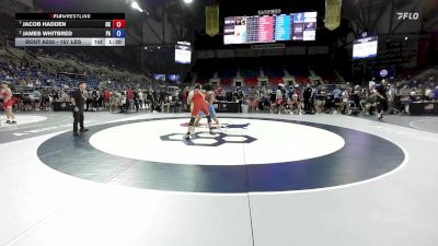 157 lbs Cons. Sub-quarters - Jacob Hadden, OK vs James Whitbred, PA