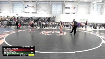 105 lbs Round 1 - Isabella Phelps, Club Not Listed vs Claire Favata, Golden Knights Wrestling Club Inc