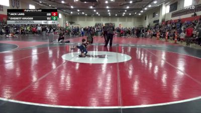 50 lbs Quarterfinal - Everett Kruger, Waseca vs Jack Lang, ANML