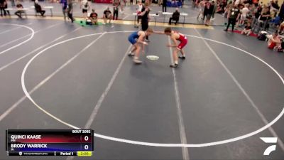 157 lbs Champ. Round 1 - Quinci Kaase, MN vs Brody Warrick, IA