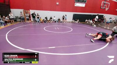 126 lbs Round 3 (8 Team) - Echo Cranor, Spartan Mat Club vs Nautica Rodriguez, Big Dog Ranch