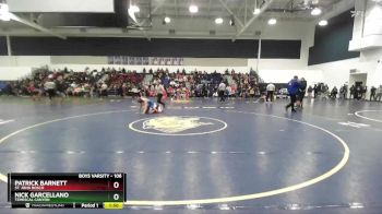 106 lbs Champ. Round 1 - Patrick Barnett, St. John Bosco vs Nick Garcellano, Temescal Canyon