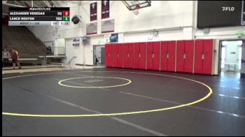 125 lbs Champ. Round 1 - Alexander Venegas, Victor Valley College vs Lance Nguyen, Palomar College