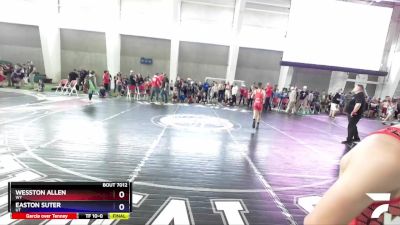 92 lbs Quarterfinal - Wesston Allen, WY vs Easton Suter, UT