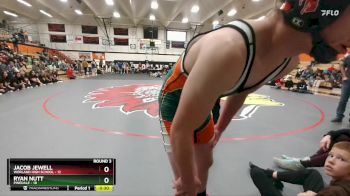 126 lbs Round 3 (6 Team) - Ryan Nutt, Pinedale vs Jacob Jewell, Worland High School