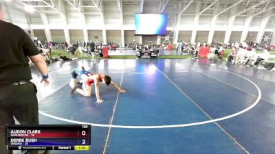 120 lbs Quarterfinals (8 Team) - Audon Clark, Washington vs Derek Bush, Virginia