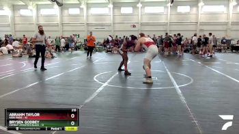 215 lbs Round 4 (8 Team) - Brysen Godbey, Combat Athletics Black vs Abrahm Taylor, Kiski Pride