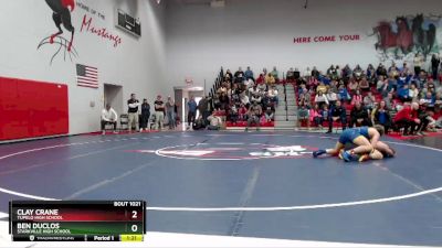 144 lbs Quarterfinal - Clay Crane, Tupelo High School vs Ben Duclos, Starkville High School