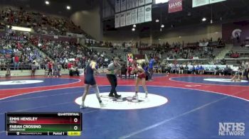 5A 105 lbs Quarterfinal - Emmi Hensley, Mena vs Farah Crossno, Greenwood