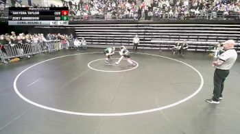 3A 130 lbs Cons. Round 3 - Takyera Taylor, Canyon View vs Zoey Gimmeson, South Summit