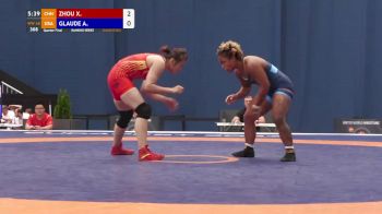 68 kg Quarterfinal - Alexandria Glaude, USA vs Xinru Zhou, CHN