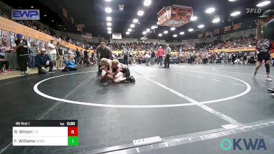 80/84 lbs Rr Rnd 1 - Breckin Wilson, F-5 Grappling vs Forrest Williams, Norman North
